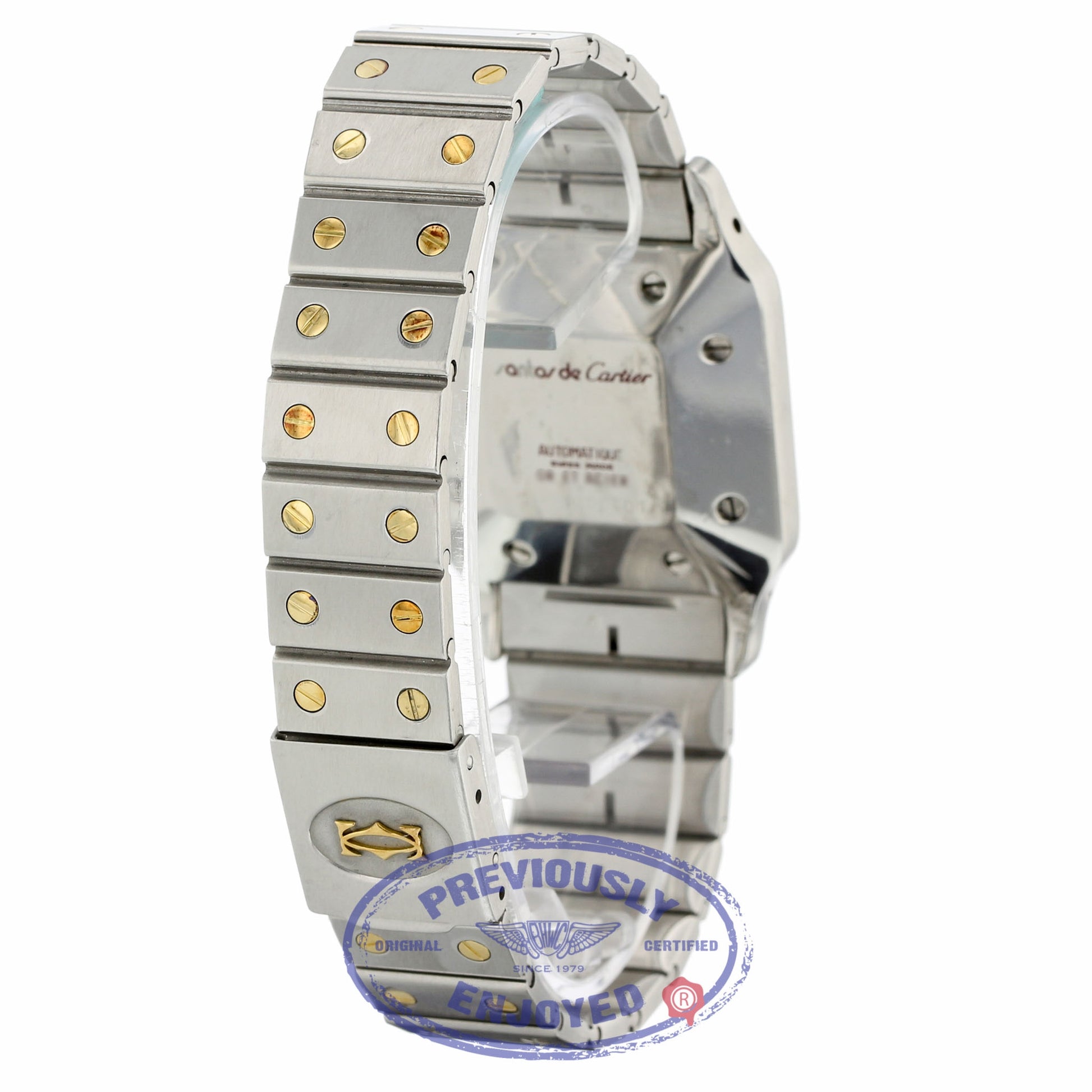 Cartier Santos Gents Vintage Circa 1990's Yellow Gold Stainless Steel SANTOSVINT Y6Y5FF - Beverly Hills Watch
