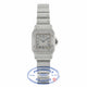 Cartier Santos Galbee Quartz Stainless Steel Creme Dial Blue Roman Numerals 1565 PP7WVF - Beverly Hills Watch