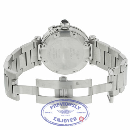 Cartier Pasha Seatimer 40.5mm Automatic Black Dial Stainless Steel W31077M7 KMDLZ2 - Beverly Hills Watch