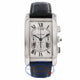 Cartier Tank Americain Chronograph XL Gents 18k White Gold Silver Dial Black Leather Strap W2609456 PW18LH - Beverly Hills Watch Company Watch Store