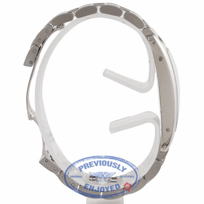 Cartier Tank Americaine Chronoflex 18k White Gold 29MM Silver Dial Bracelet W26033L1 FQDHJ7 - Beverly Hills Watch Company Watch Store