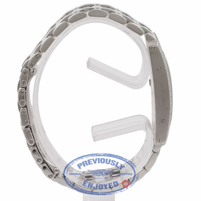 Cartier Tank Americaine 18KT White Gold Diamonds WB7018L1 4W425R - Beverly Hills Watch Store