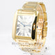 Cartier Tank Anglaise Large 18K Yellow Gold Bracelet Silver Roman Dial Watch W53100018 Beverly Hills Watch Company Watches
