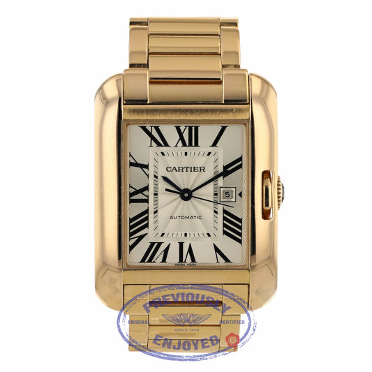 Cartier Tank Anglaise Rose Gold Medium Size Automatic W5310003 ZQRL37 - Beverly Hills Watch Company
