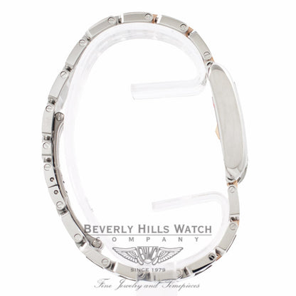 Cartier Tank Anglaise Small 18K Rose Gold Stainless Steel Silver Diamond Dial WT100024 EHFLN3 - Beverly Hills Watch Company Watch Store