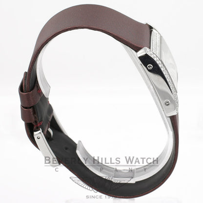 Cartier Tank Divan White Gold Double Row Diamond Case Ladies Watch 2599 Beverly Hills Watch Company