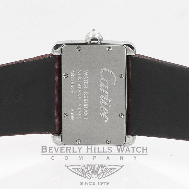 Cartier Tank Divan White Gold Double Row Diamond Case Ladies Watch 2599 Beverly Hills Watch Company