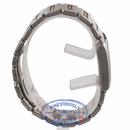 Cartier Tank Francaise Large 18k Yellow Gold Stainless Steel Silver Dial Bracelet W51005Q4 1YEFV3 - Beverly Hills Watch Company Watch Store