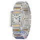 Cartier Tank Francaise Large 18k Yellow Gold Stainless Steel Silver Dial Bracelet W51005Q4 1YEFV3
