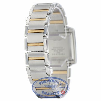 Cartier Tank Francaise Large 18k Yellow Gold Stainless Steel Silver Dial Bracelet W51005Q4 1YEFV3