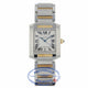 Cartier Tank Francaise Large 18k Yellow Gold Stainless Steel Silver Dial Bracelet W51005Q4 1YEFV3