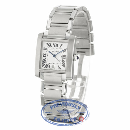 Cartier Tank Francaise Steel Large Automatic Stainless Steel W51002Q3 C94CWF - Beverly Hills Watch