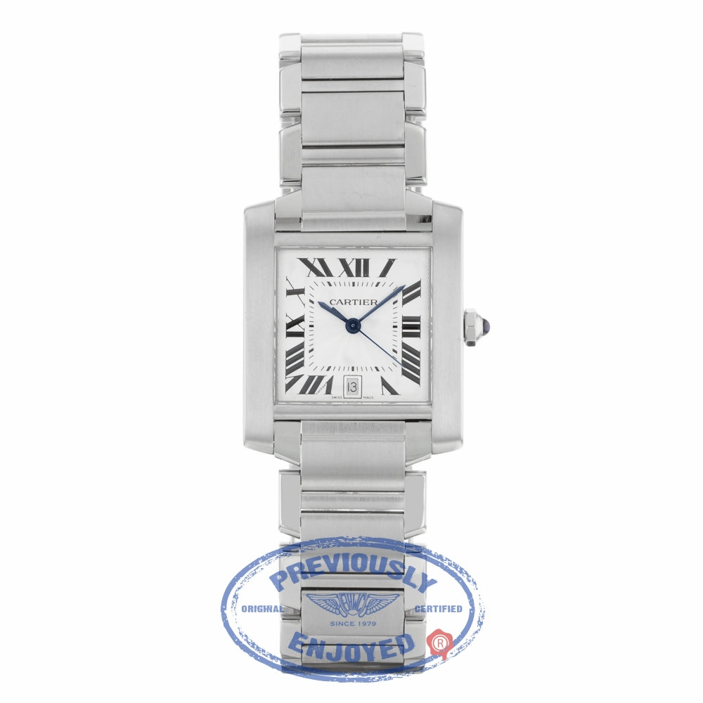 Cartier Tank Francaise Steel Large Automatic Stainless Steel W51002Q3 C94CWF - Beverly Hills Watch