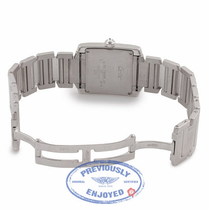 Cartier Tank Francaise Medium 18K White Gold Diamond Bezel WE101853
