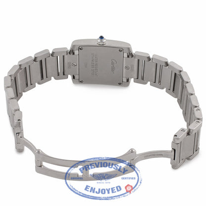 Cartier Tank Francais Small Stainless Steel Silver Dial W51008Q3 7WZ170 - Beverly Hills Watch Company Watch Company