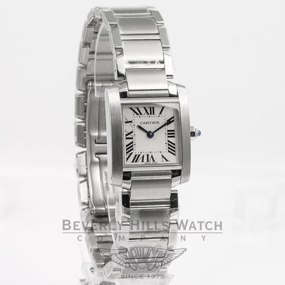 Cartier Tank Francaise Small Stainless Steel Quartz Ladies Watch W51008Q3 Beverly Hills Watch Company Watches