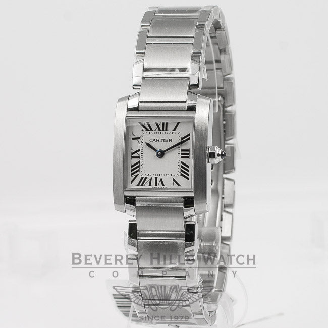 Cartier Tank Francaise Small Stainless Steel Quartz Ladies Watch W51008Q3 Beverly Hills Watch Company Watches