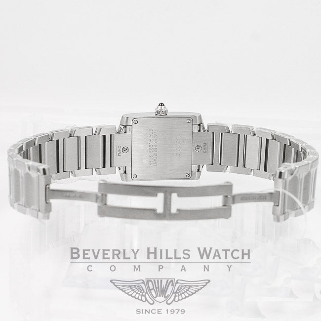 Cartier Tank Francaise Small Stainless Steel Quartz Ladies Watch W51008Q3 Beverly Hills Watch Company Watches