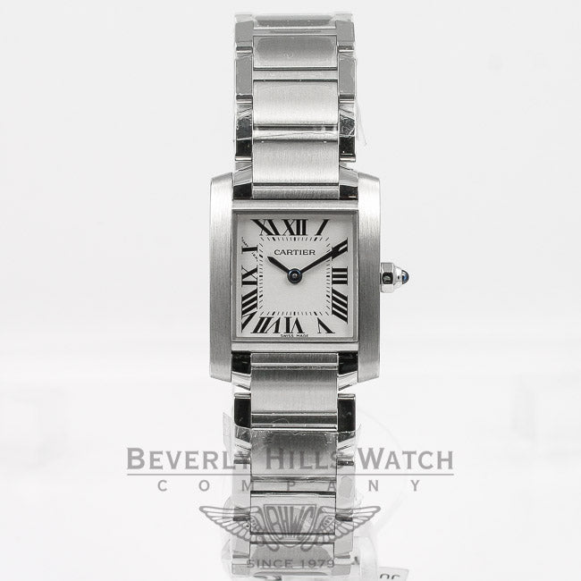 Cartier Tank Francaise Small Stainless Steel Quartz Ladies Watch W51008Q3 Beverly Hills Watch Company Watches