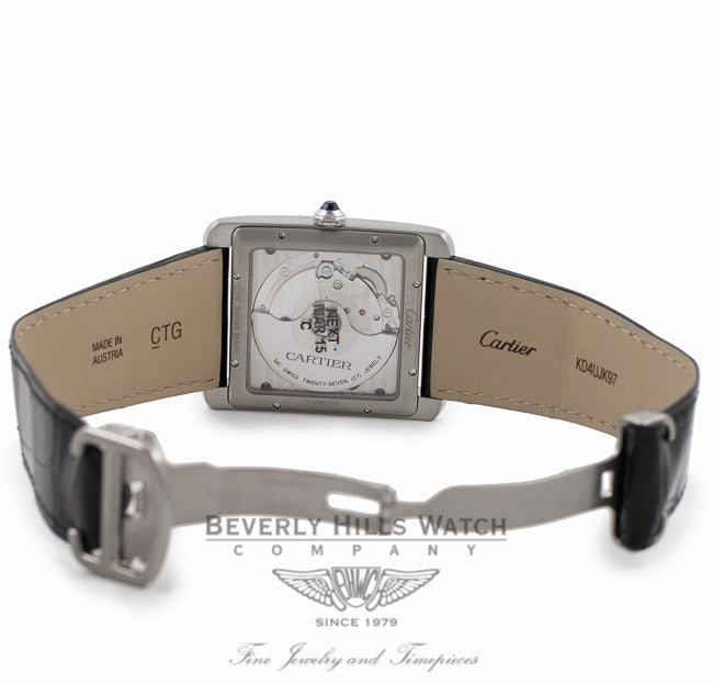 Cartier Tank MC  Stainless Steel Silver Dial Watch W5330003 XSQZUV - Beverly Hills Watch Company Watch Store