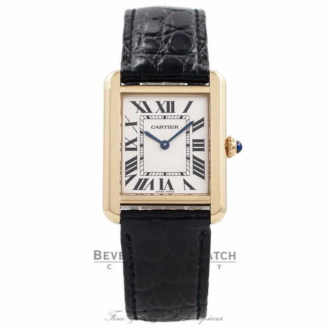 Cartier Tank Solo Small 18k Yellow Gold W5200002 3U6PTG - Beverly Hills Watch Company Watch Store