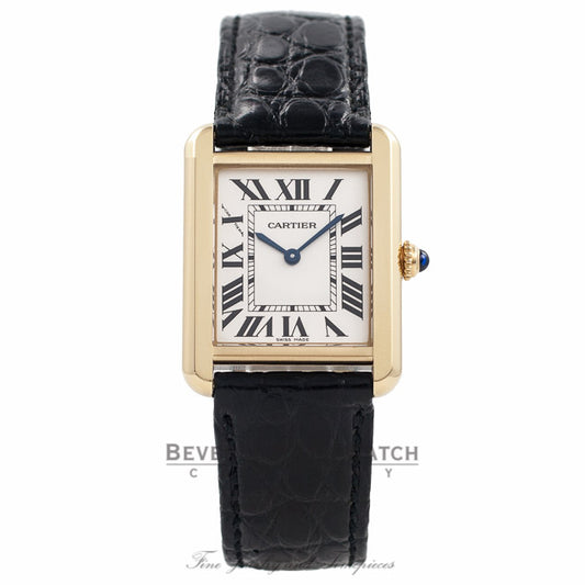 Cartier Tank Solo Small 18k Yellow Gold W5200002 3U6PTG - Beverly Hills Watch Company Watch Store