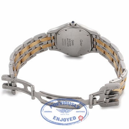 Cartier Vendome White Dial Stainless Steel and 18K Yellow Gold W187904 46VIVN - Beverly Hills Watch Store