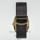 Large Cartier Baignoire 18K Yellow Gold Case Diamond Bezel Fabric Satin Strap Ladies Watch WB520022 Beverly Hills Watch Company Watches