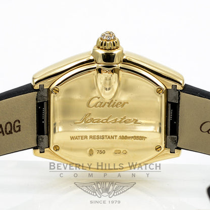 Cartier Roadster Yellow Gold Diamond Bezel Ladies Watch WE500160 Beverly Hills Watch Company Watches