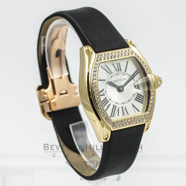 Cartier Roadster Yellow Gold Diamond Bezel Ladies Watch WE500160 Beverly Hills Watch Company Watches