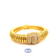 Cartier Vintage 18K Yellow Gold Tubogas Bracelet M7A3XU - Beverly Hills Watch and Jewelry Store