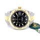 Rolex Sky-Dweller Yellow Gold and Stainless Steel Black Dial Jubilee 326933 - Beverly Hills Watch Company