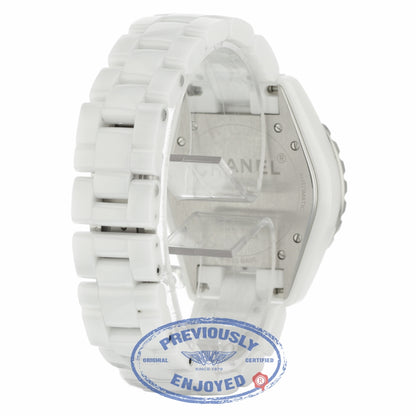 Chanel J-12 Automatic 38mm White Ceramic White Lacquered Dial H4864 2LXXXX - Beverly Hills Watch
