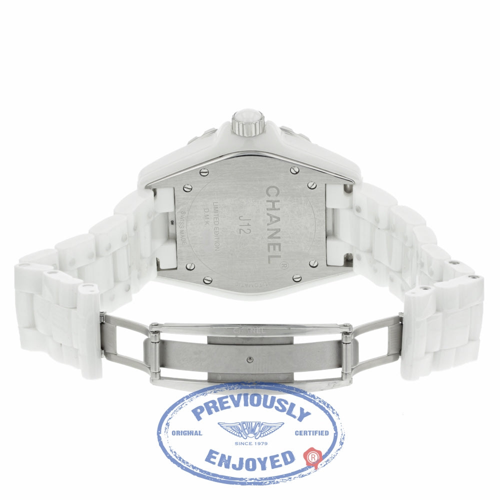 Chanel J-12 Automatic 38mm White Ceramic White Lacquered Dial H4864 2LXXXX - Beverly Hills Watch