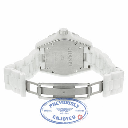 Chanel J-12 Automatic 38mm White Ceramic White Lacquered Dial H4864 2LXXXX - Beverly Hills Watch