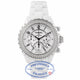 Chanel J-12 White Ceramic 41MM Chronograph Diamond Bezel H1008 AKUER2 - Beverly Hills Watch Company Watch Store