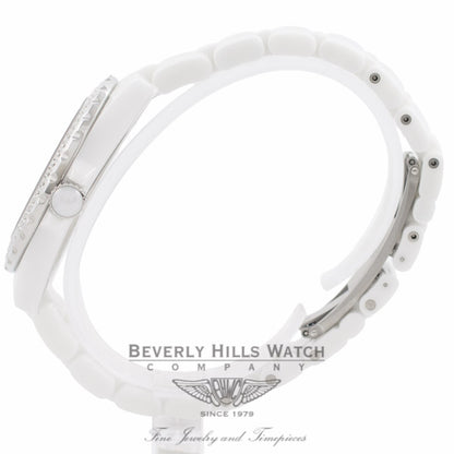 Chanel J12 42MM White Ceramic Diamond Bezel H2013 EZQLGA - Beverly Hills Watch Company Watch Store