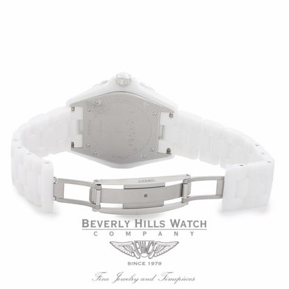 Chanel J12 42MM White Ceramic Diamond Bezel H2013 EZQLGA - Beverly Hills Watch Company Watch Store