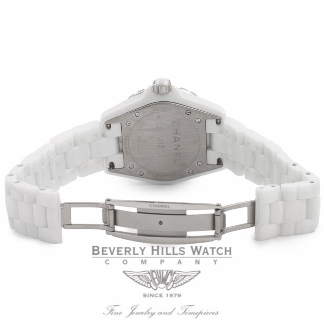 Chanel J 12 White Ceramic 38MM Automatic White Dial H0970 WIUJQK - Beverly Hills Watch Company Watch Store