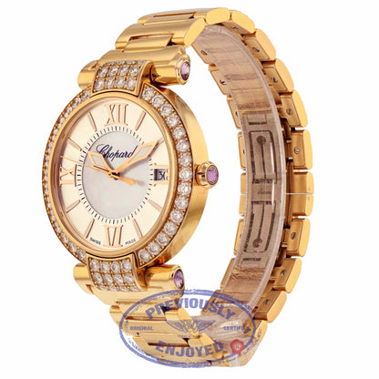 Chopard Imperiale 40mm Rose Gold Diamond Bezel Mother of Pearl Dial 38/4241-5004 FL8AM8 - Beverly Hills Watch Company
