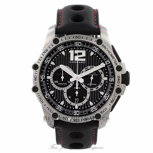 Chopard Mille Miglia 45mm Superfast Chronograph Black Dial 16-8523-3001 W4CC0E - Beverly Hills Watch Store