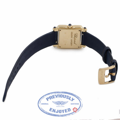 Chopard Happy Sport Square 18K Yellow Gold Diamond 27/6850-23/1 I6IQ3U - Beverly Hills Watch Store
