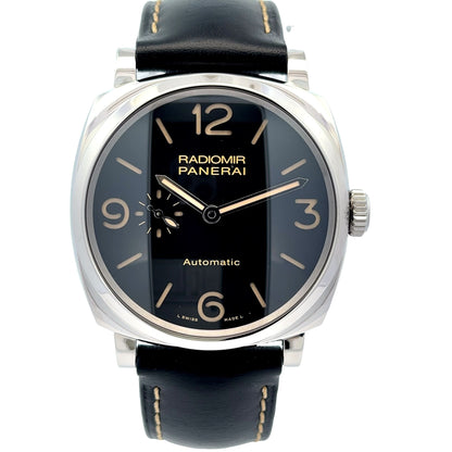 Panerai Radiomir 1940 45mm Stainless Steel Black Dial PAM00572 - Beverly Hills Watch Company
