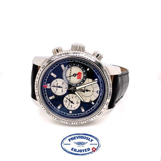 Chopard Mille Miglia Split Second Chronograph 44mm Stainless Steel Black Dial 168995-3002 - Beverly Hills Watch Company