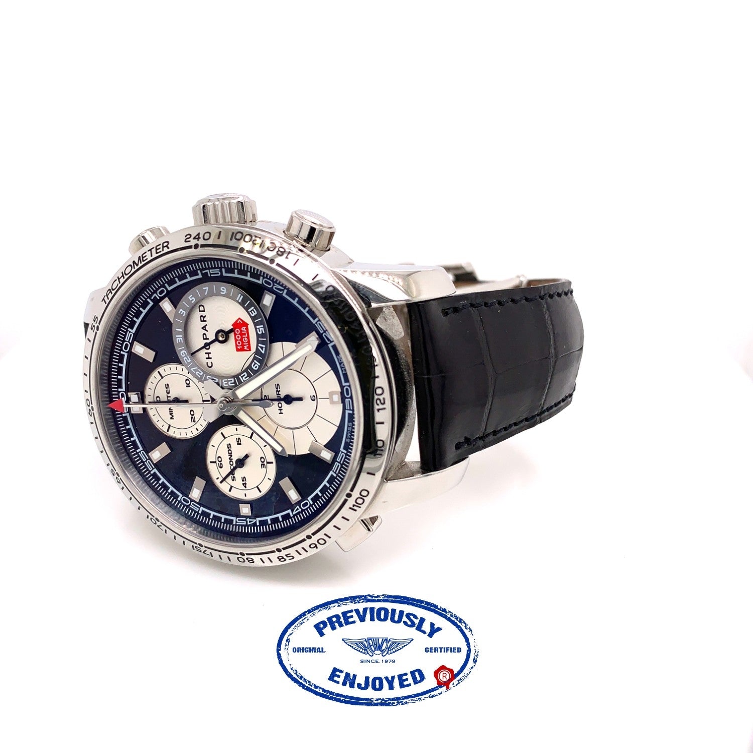 Chopard Mille Miglia Split Second Chronograph 44mm Stainless Steel Black Dial 168995-3002 - Beverly Hills Watch Company