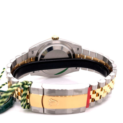 Rolex Datejust 36mm Yellow Gold and Stainless Jubilee Mother of Pearl Diamond Dial 126233 - Beverly Hills Watch Company