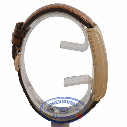 Cuervo Y Sobrinos Habana Prominente Dual Time 18k Yellow Gold Ivory Dial 01112/1 Z99RW0 - Beverly Hills Watch Company Watch Store
