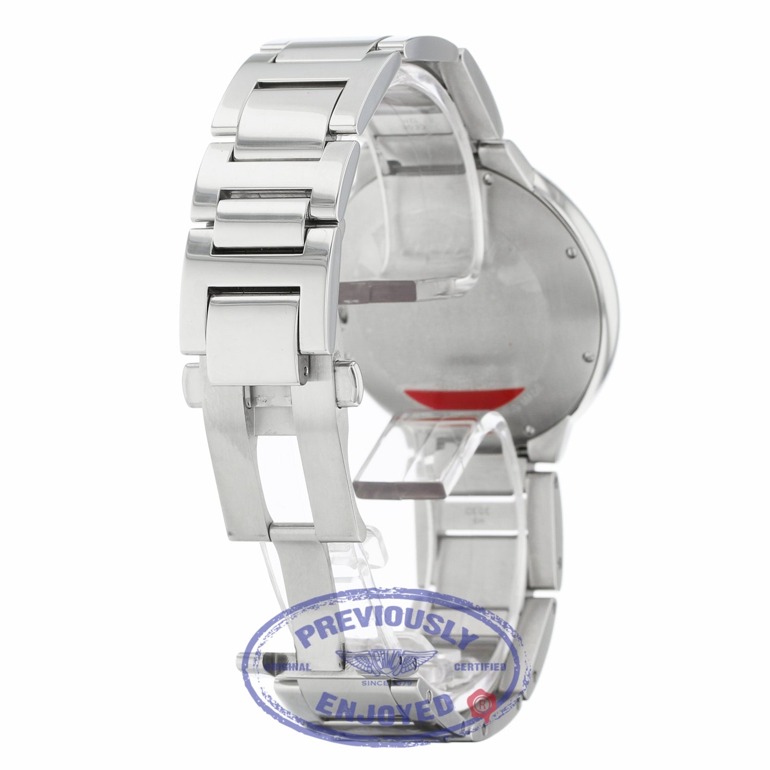 Cartier Ballon Bleu Customized Diamond Bezel 42mm Stainless Steel WE9009Z3 RU06EX - Beverly Hills Watch