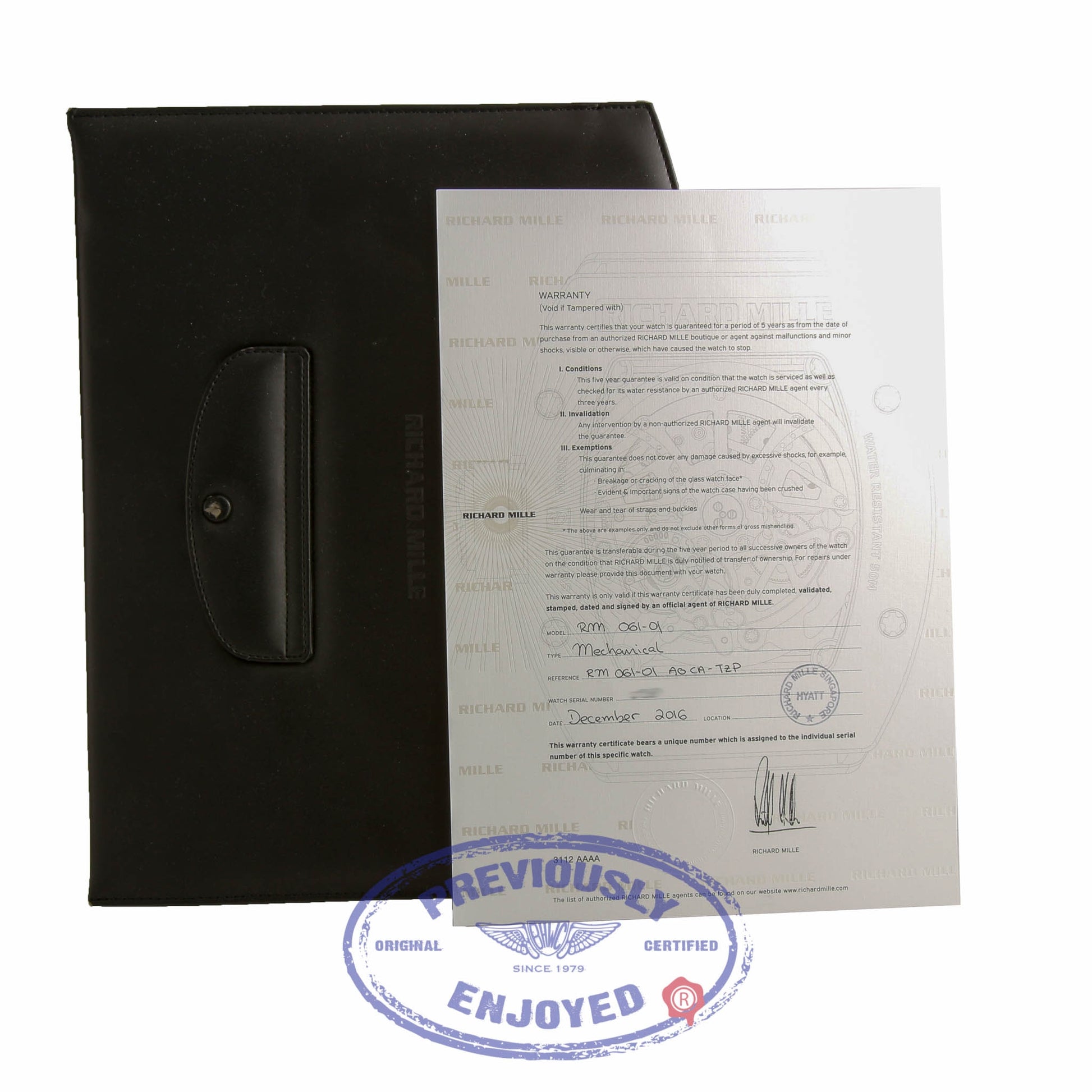 Richard Mille Yohan Blake RM 61-01 AO CA TZP CV290W