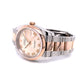 Rolex Datejust 36MM Stainless Rose Gold Domed Bezel Pink Roman Dial 116201 CYWLJ7 - Beverly Hills Watch Company